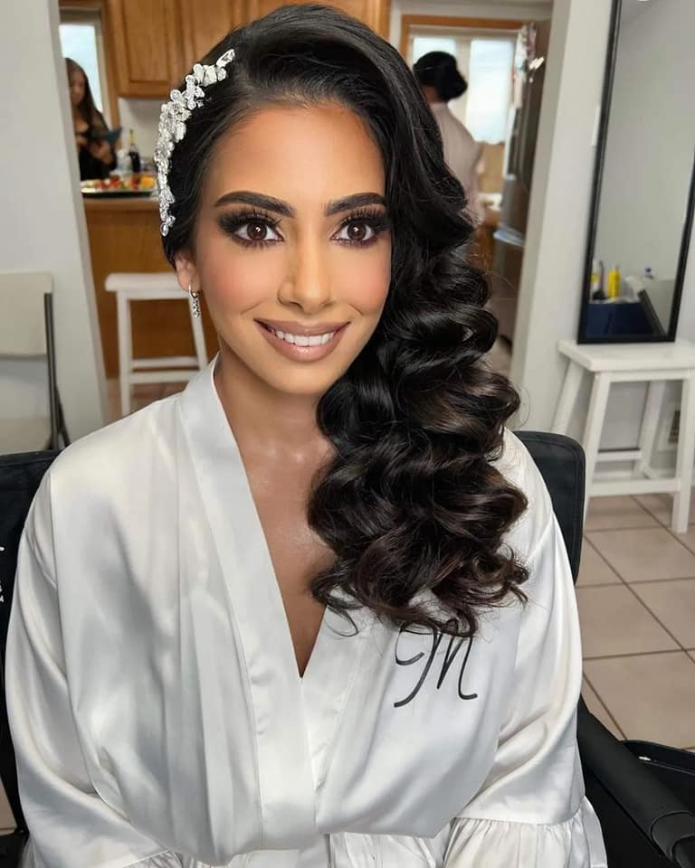Bridal Side Swept