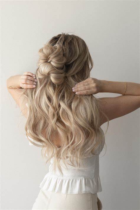 Soft Curls Pulled Back