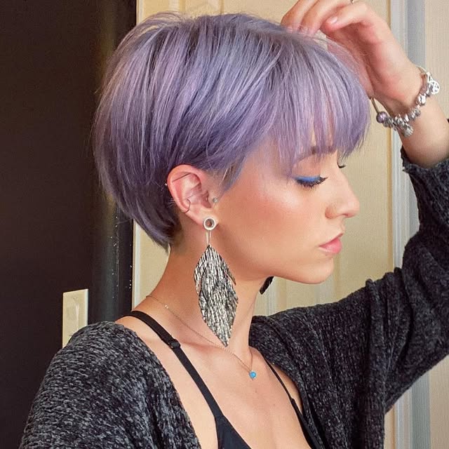 Lavender Buzz Cut