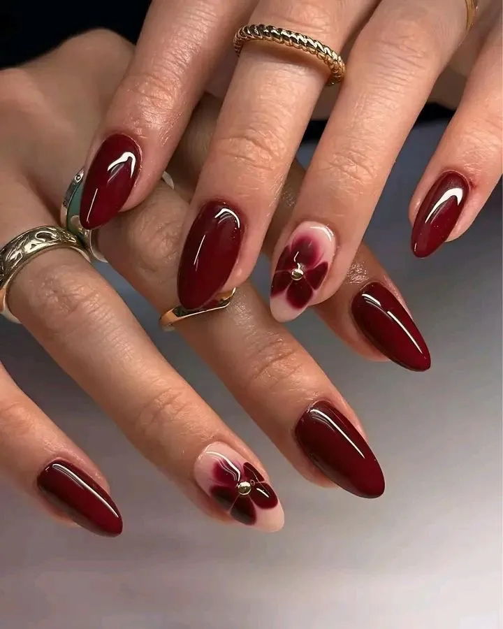 Maroon Hibiscus