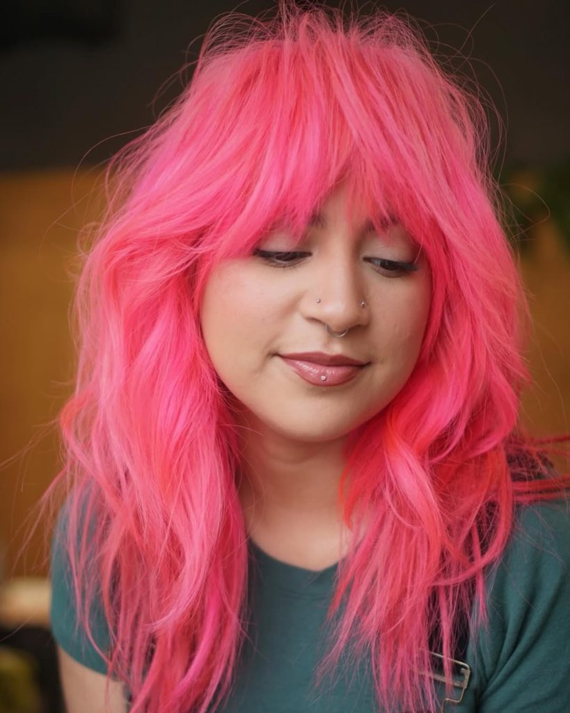 Pink Hair Shag