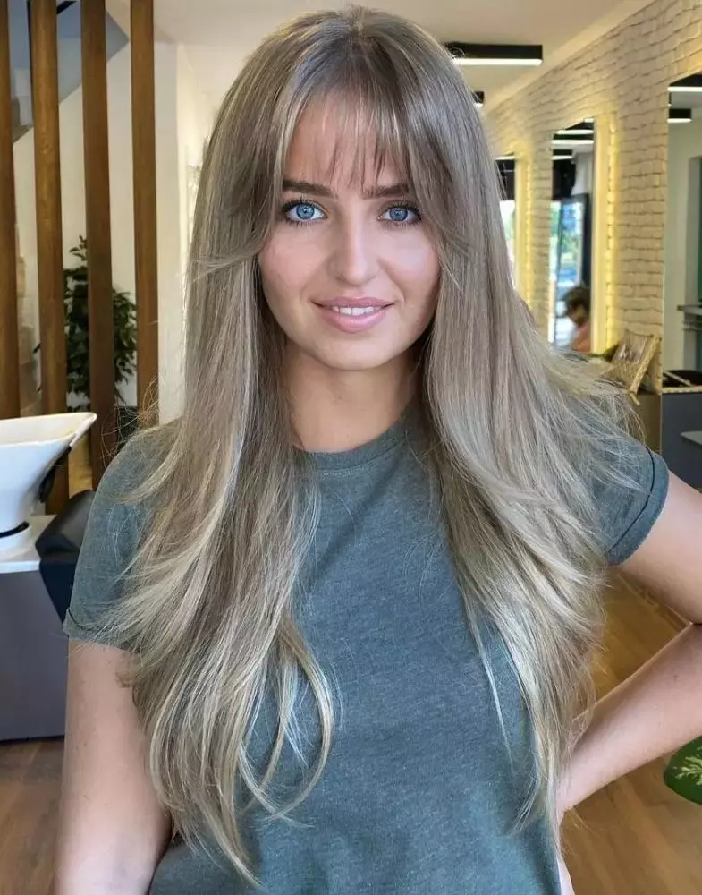 Long Hair With Bangs