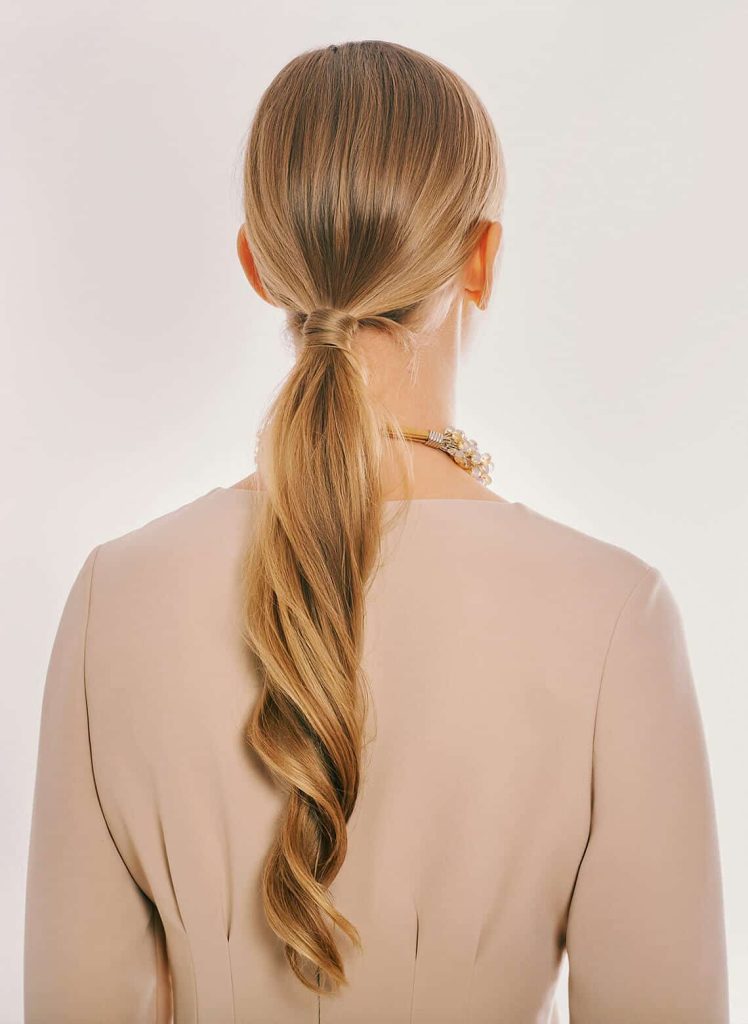 Wrapped Ponytail Sweep