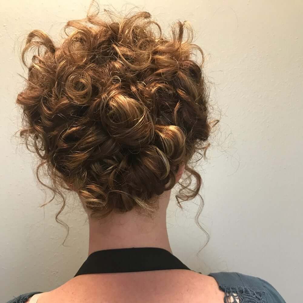 Curly Side Bun