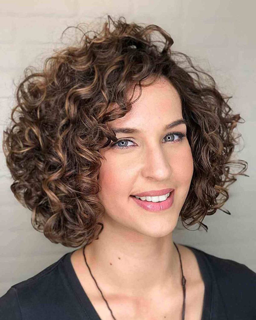 Refined Curly Taper Bob